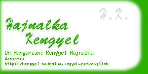 hajnalka kengyel business card